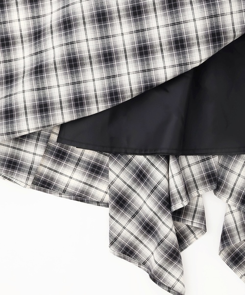 LOVETOXIC(ラブトキシック)の「【LTXC】腰巻き風チェックミディスカート(スカート・キッズ・ブラック・L:160cm/M:150cm/S:140cm/130cm)」の9枚目の写真