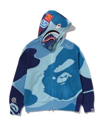 A BATHING APE | ABC CAMO CROCHET SHARK RELAXED FIT FULL ZIP HOODIE(パーカー)