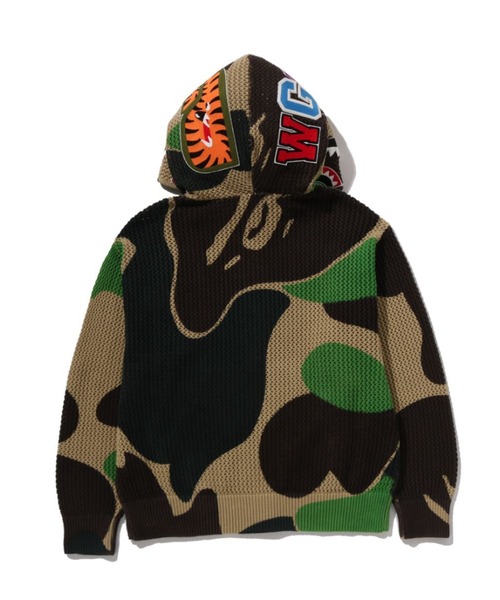 A BATHING APE（アベイシングエイプ）の「ABC CAMO CROCHET SHARK RELAXED FIT FULL ZIP HOODIE（パーカー・メンズ・ブルー/グリーン/ピンク・XX-LARGE/X-LARGE/MEDIUM/SMALL/LARGE）」の16枚目の写真
