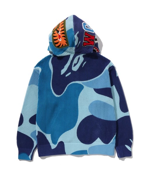 A BATHING APE（アベイシングエイプ）の「ABC CAMO CROCHET SHARK RELAXED FIT FULL ZIP HOODIE（パーカー・メンズ・ブルー/グリーン/ピンク・XX-LARGE/X-LARGE/MEDIUM/SMALL/LARGE）」の17枚目の写真