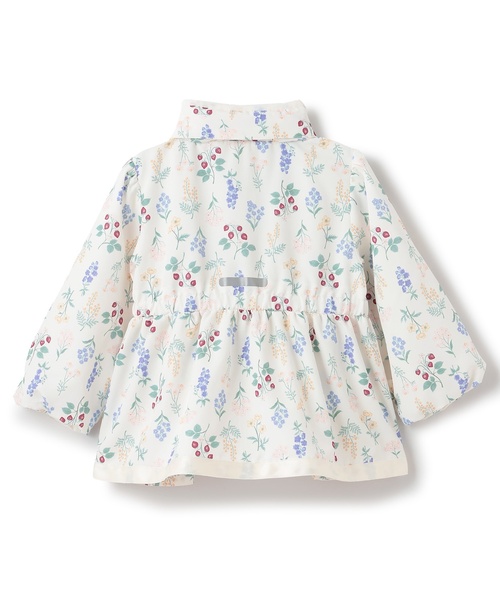 petit main（プティマイン）の「【撥水加工】ペプラムウィンブレ（ナイロンジャケット・キッズ・オフホワイト/ライトブルー/ライトピンク/カラフル・100cm/90cm/80ｃｍ/110cm/130cm/120cm）」の16枚目の写真