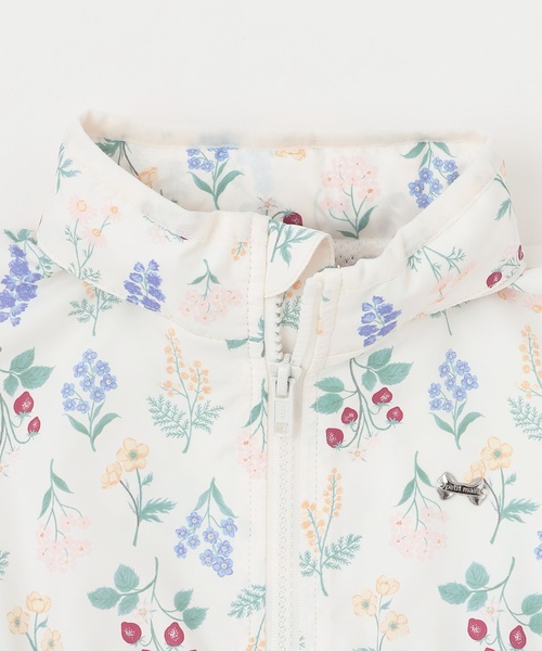 petit main（プティマイン）の「【撥水加工】ペプラムウィンブレ（ナイロンジャケット・キッズ・オフホワイト/ライトブルー/ライトピンク/カラフル・100cm/90cm/80ｃｍ/110cm/130cm/120cm）」の17枚目の写真