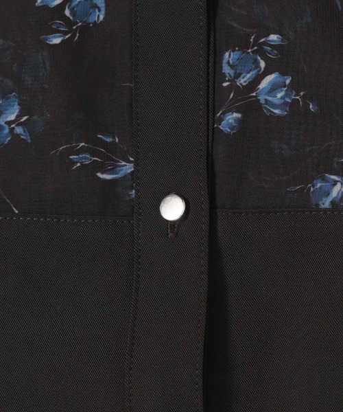 HARE（ハレ）の「フラワーガラキリカエシャツ(HARE)（シャツ/ブラウス・レディース・グレー/ブラック・FREE）」の20枚目の写真