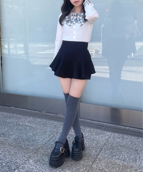 abc une face(アーベーセーアンフェイス)の「フリルスカパン(その他パンツ・レディース・ブラック/ホワイト/ブラック系その他・FREE)」の17枚目の写真