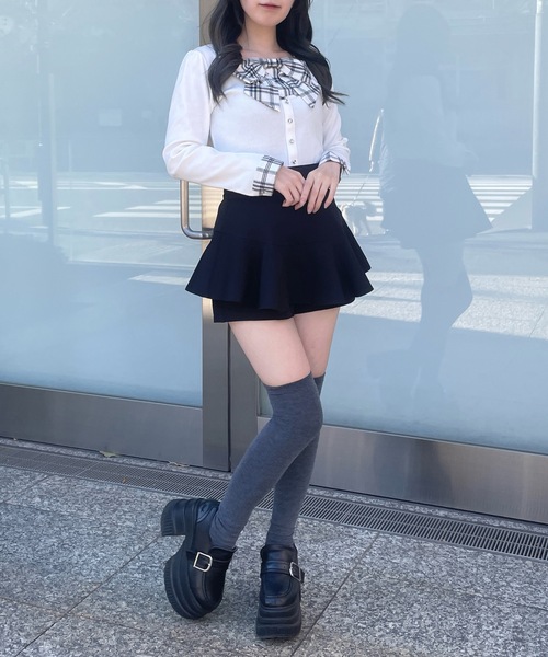 abc une face(アーベーセーアンフェイス)の「フリルスカパン(その他パンツ・レディース・ブラック/ホワイト/ブラック系その他・FREE)」の19枚目の写真