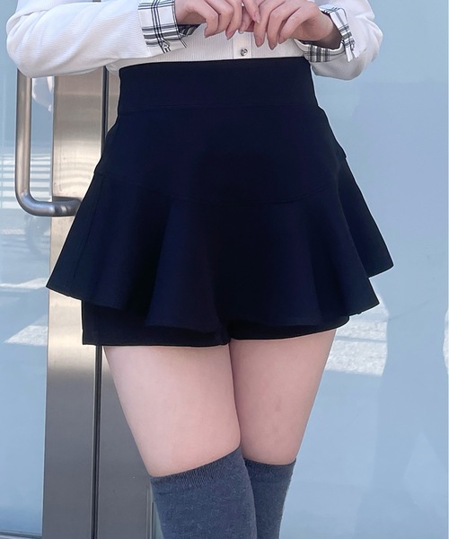 abc une face(アーベーセーアンフェイス)の「フリルスカパン(その他パンツ・レディース・ブラック/ホワイト/ブラック系その他・FREE)」の13枚目の写真