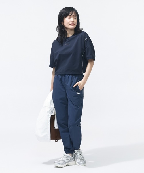 NEW BALANCE（ニューバランス）の「【別注】ニューバランス New Balance ボックスシルエットTシャツ 限定コラボ（Tシャツ/カットソー・レディース・ベビーピンク/ブラウン/ネイビー・L/S/M/XL）」の16枚目の写真