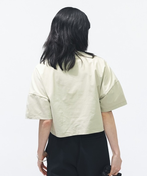 NEW BALANCE（ニューバランス）の「【別注】ニューバランス New Balance ボックスシルエットTシャツ 限定コラボ（Tシャツ/カットソー・レディース・ベビーピンク/ブラウン/ネイビー・L/S/M/XL）」の6枚目の写真
