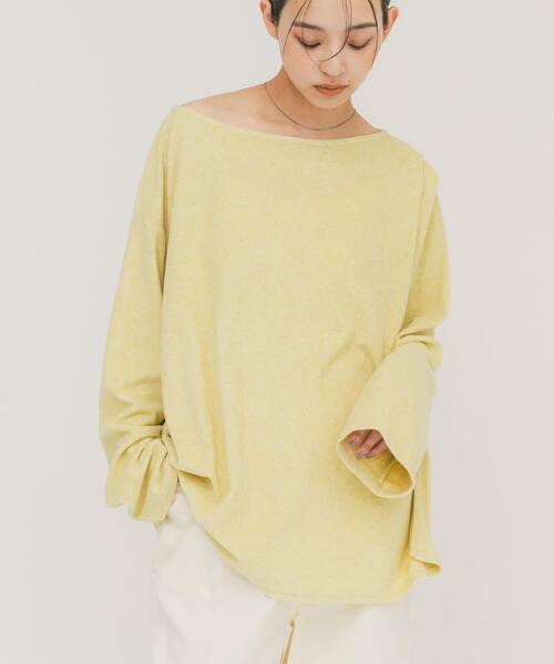 KBF(ケイビーエフ)の「ショルダータックプルオーバー(Tシャツ/カットソー・レディース・イエロー系その他/グレー系その他/ベージュ系その他・ONE)」の9枚目の写真