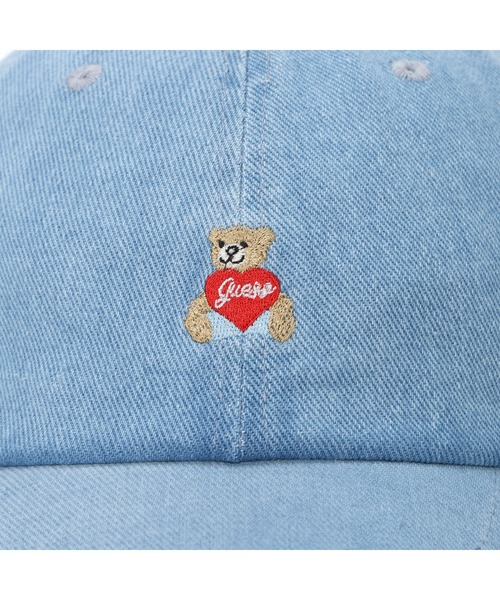 Guess(ゲス)の「HEARTBEAR Cap キャップ(キャップ・メンズ・ライトインディゴブルー/ホワイト・ONE SIZE)」の6枚目の写真