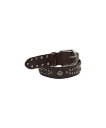 MEA（メア）の「STUD LEATHER BELT [BROWN]（ベルト）」