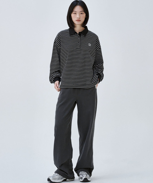 MALOUPE（マロップ）の「2305 ピグメントバレルフィットスウェットパンツ（ダークグレー）（スウェットパンツ・レディース・その他・SMALL/MEDIUM）」の2枚目の写真