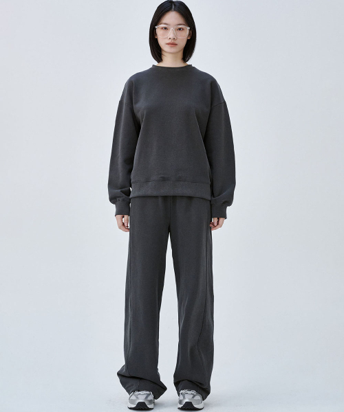 MALOUPE（マロップ）の「2305 ピグメントバレルフィットスウェットパンツ（ダークグレー）（スウェットパンツ・レディース・その他・SMALL/MEDIUM）」の6枚目の写真