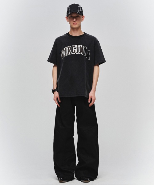 JIEDA(ジエダ)の「ENGINEERED DRAPING FLARE DENIM PANTS(デニムパンツ・メンズ・インディゴブルー/ブラック・2/1)」の8枚目の写真