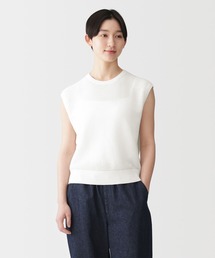 無印良品 | 婦人 強撚透かし編みノースリーブセーター(ニット/セーター)