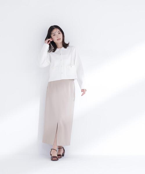 NATURAL BEAUTY BASIC（ナチュラルビューティーベーシック）の「【sweet掲載】◇【ちょうど、いい服】“きちんと見え上手”な襟付きニット（カーディガン/ボレロ・レディース・ライトグリーン/ネイビー/グレー系その他/ラベンダー/オフホワイト・FREE）」の13枚目の写真