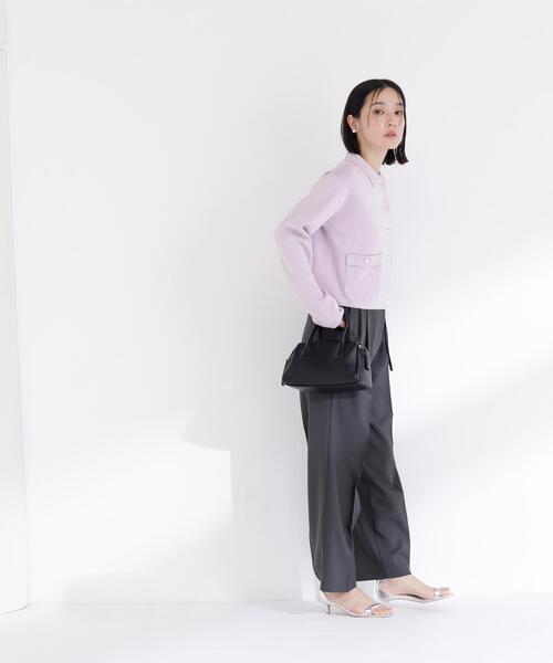 NATURAL BEAUTY BASIC（ナチュラルビューティーベーシック）の「【sweet掲載】◇【ちょうど、いい服】“きちんと見え上手”な襟付きニット（カーディガン/ボレロ・レディース・ライトグリーン/ネイビー/グレー系その他/ラベンダー/オフホワイト・FREE）」の20枚目の写真
