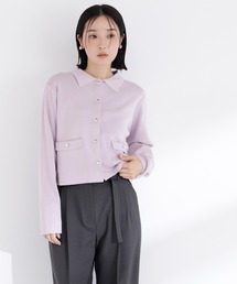 NATURAL BEAUTY BASIC（ナチュラルビューティーベーシック）の「【sweet4月号掲載】◇【ちょうど、いい服】“きちんと見え上手”な襟付きニット（カーディガン/ボレロ）」