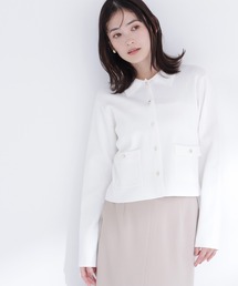 NATURAL BEAUTY BASIC（ナチュラルビューティーベーシック）の「【sweet4月号掲載】◇【ちょうど、いい服】“きちんと見え上手”な襟付きニット（カーディガン/ボレロ）」