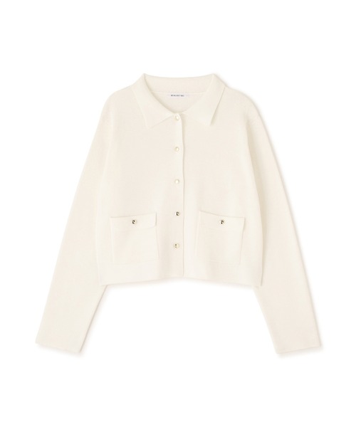 NATURAL BEAUTY BASIC（ナチュラルビューティーベーシック）の「【sweet4月号掲載】◇【ちょうど、いい服】“きちんと見え上手”な襟付きニット（カーディガン/ボレロ・レディース・ライトグリーン/ネイビー/グレー系その他/ラベンダー/オフホワイト・FREE）」の10枚目の写真