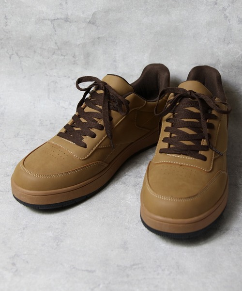 8(eight)(エイト)の「シンプルスニーカー(スニーカー・メンズ・ブラック/キャメル/ホワイト・26.5cm/26.0cm/25.5cm/25.0cm/28.0cm/27.0cm)」の3枚目の写真