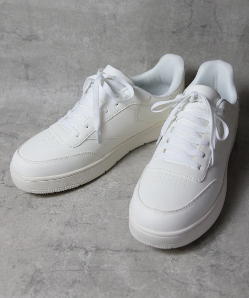 8(eight)(エイト)の「シンプルスニーカー(スニーカー・メンズ・ブラック/キャメル/ホワイト・26.5cm/26.0cm/25.5cm/25.0cm/28.0cm/27.0cm)」の1枚目の写真