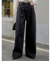 Re:EDIT（リエディ）の「[DENIM COLLECTION][低身長 高身長サイズ有]コットンブレンドルーズフィットバギーデニムパンツ（デニムパンツ）」