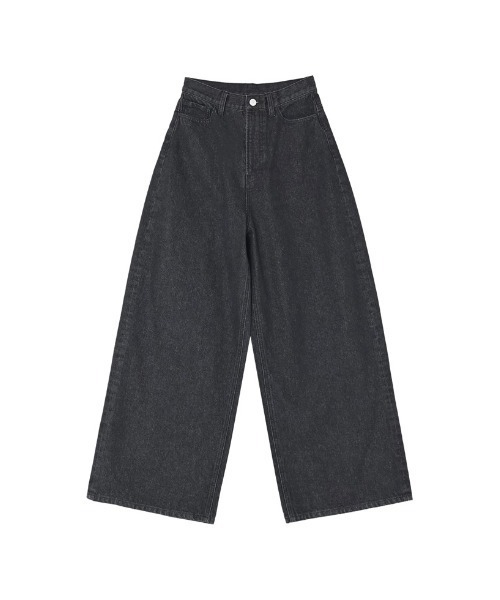 Re:EDIT（リエディ）の「[DENIM COLLECTION][低身長/高身長サイズ有]コットンブレンドルーズフィットバギーデニムパンツ（デニムパンツ・レディース・ブルー/ブラック/ライトブルー/ネイビー・SHORT/MEDIUM/TALL/LARGE）」の20枚目の写真