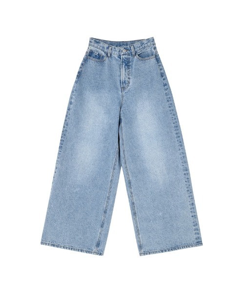 Re:EDIT（リエディ）の「[DENIM COLLECTION][低身長/高身長サイズ有]コットンブレンドルーズフィットバギーデニムパンツ（デニムパンツ・レディース・ブルー/ブラック/ライトブルー/ネイビー・SHORT/MEDIUM/TALL/LARGE）」の21枚目の写真