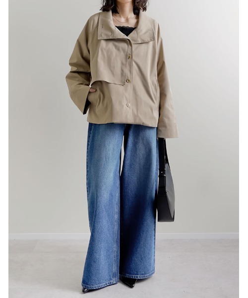 Re:EDIT（リエディ）の「[DENIM COLLECTION][低身長/高身長サイズ有]コットンブレンドルーズフィットバギーデニムパンツ（デニムパンツ・レディース・ブルー/ブラック/ライトブルー/ネイビー・SHORT/MEDIUM/TALL/LARGE）」の7枚目の写真