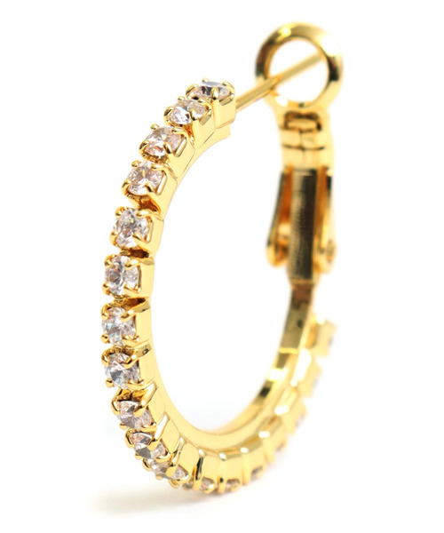 ANAP（アナップ）の「20mmストーン フープピアス（ピアス（両耳用）・レディース・シルバー/ゴールド・F）」の8枚目の写真