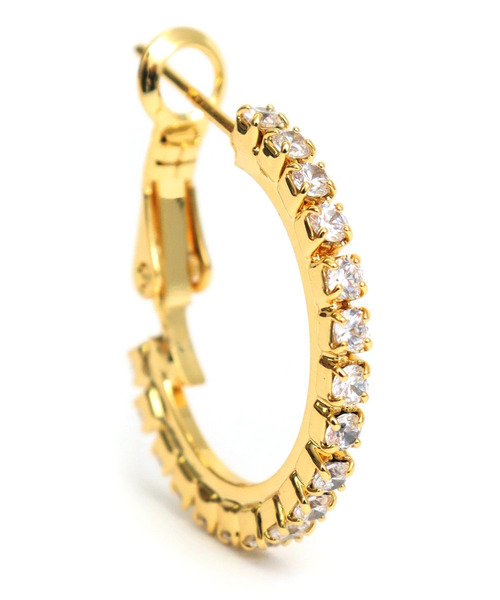 ANAP（アナップ）の「20mmストーン フープピアス（ピアス（両耳用）・レディース・シルバー/ゴールド・F）」の11枚目の写真