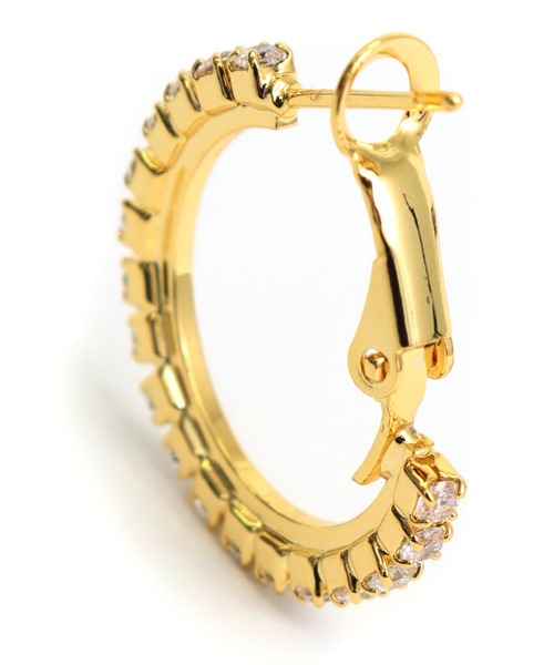 ANAP（アナップ）の「20mmストーン フープピアス（ピアス（両耳用）・レディース・シルバー/ゴールド・F）」の15枚目の写真