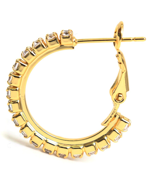 ANAP（アナップ）の「20mmストーン フープピアス（ピアス（両耳用）・レディース・シルバー/ゴールド・F）」の9枚目の写真