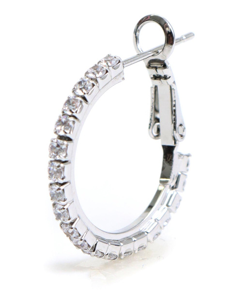 ANAP（アナップ）の「20mmストーン フープピアス（ピアス（両耳用）・レディース・シルバー/ゴールド・F）」の12枚目の写真