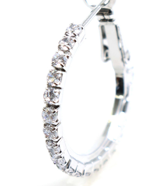 ANAP（アナップ）の「20mmストーン フープピアス（ピアス（両耳用）・レディース・シルバー/ゴールド・F）」の14枚目の写真