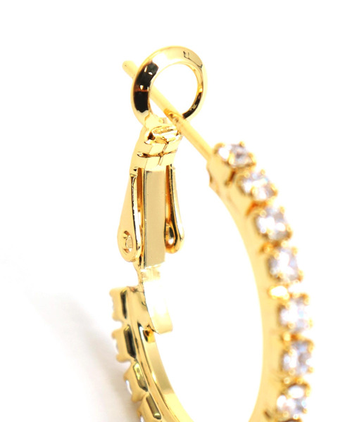 ANAP（アナップ）の「20mmストーン フープピアス（ピアス（両耳用）・レディース・シルバー/ゴールド・F）」の16枚目の写真