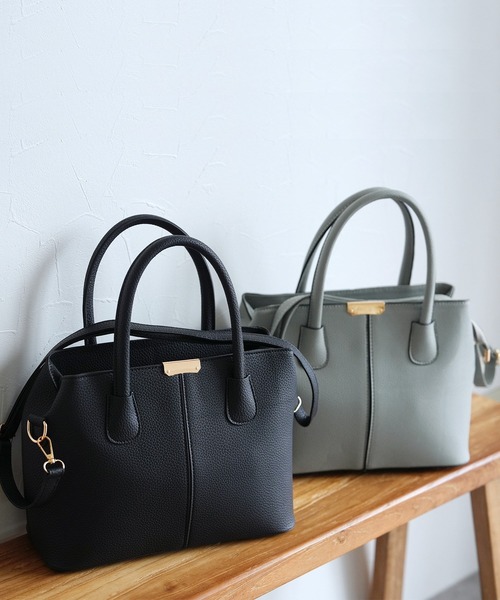 reca（レカ）の「2WAYバッグ（ショルダーバッグ・レディース・グレー/ブラック・ONE SIZE）」の6枚目の写真