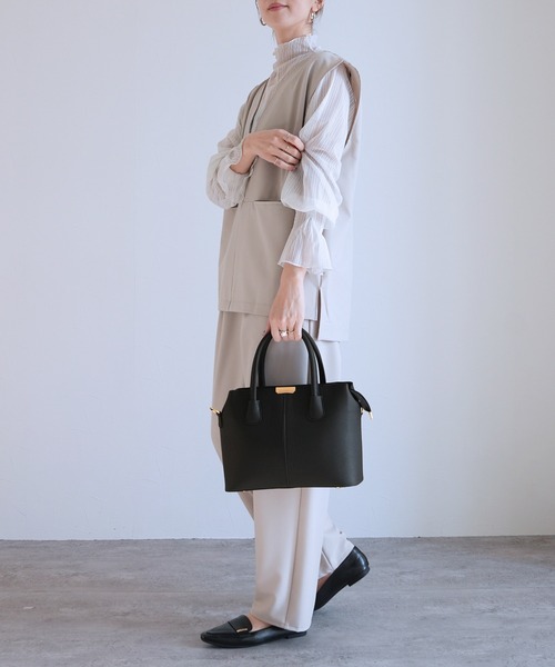 reca（レカ）の「2WAYバッグ（ショルダーバッグ・レディース・グレー/ブラック・ONE SIZE）」の11枚目の写真