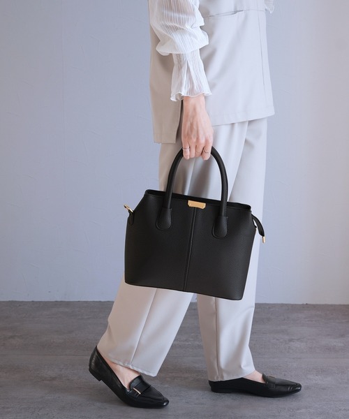 reca（レカ）の「2WAYバッグ（ショルダーバッグ・レディース・グレー/ブラック・ONE SIZE）」の8枚目の写真