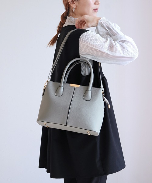 reca（レカ）の「2WAYバッグ（ショルダーバッグ・レディース・グレー/ブラック・ONE SIZE）」の3枚目の写真