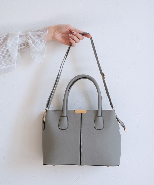 reca（レカ）の「2WAYバッグ（ショルダーバッグ・レディース・グレー/ブラック・ONE SIZE）」の4枚目の写真