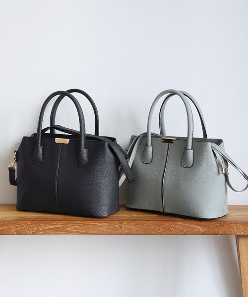 reca（レカ）の「2WAYバッグ（ショルダーバッグ・レディース・グレー/ブラック・ONE SIZE）」の7枚目の写真