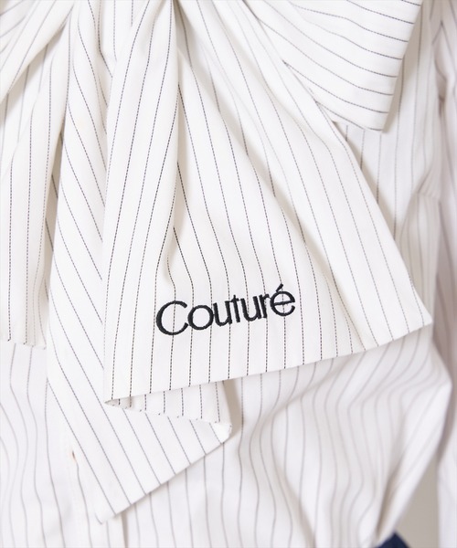 AND COUTURE（アンドクチュール）の「バタフライリボンストライプブラウス（シャツ/ブラウス・レディース・ホワイト系その他/グリーン系その他/ブルー系その他/イエロー系その他・FREE）」の16枚目の写真