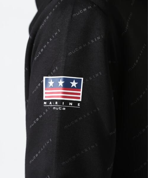 muta marine（ムータ・マリン）の「muta MARINE/ムータ マリン/別注 総柄フーディ（パーカー・メンズ・ブラック/グレー・XL/M/S/L）」の13枚目の写真