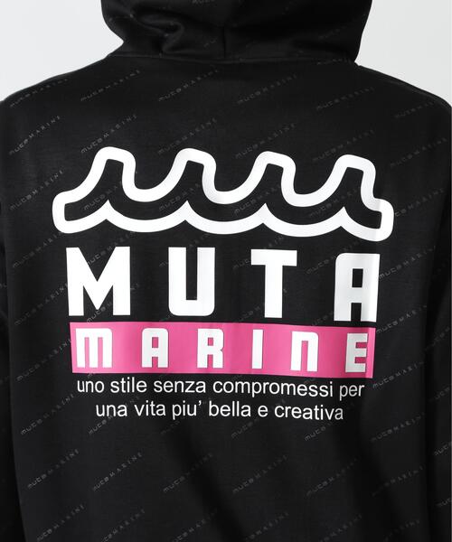 muta marine（ムータ・マリン）の「muta MARINE/ムータ マリン/別注 総柄フーディ（パーカー・メンズ・ブラック/グレー・XL/M/S/L）」の15枚目の写真