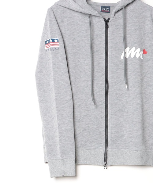 muta marine（ムータ・マリン）の「muta MARINE/ムータ マリン/別注 総柄フーディ（パーカー・メンズ・ブラック/グレー・XL/M/S/L）」の4枚目の写真