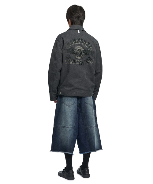 NOMANUAL（NOMANUAL）の「E.S WASHED WORK JACKET - WASHED BLACK（デニムジャケット・レディース・その他・LARGE/MEDIUM/X-LARGE）」の10枚目の写真