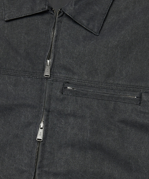 NOMANUAL（NOMANUAL）の「E.S WASHED WORK JACKET - WASHED BLACK（デニムジャケット・レディース・その他・LARGE/MEDIUM/X-LARGE）」の5枚目の写真