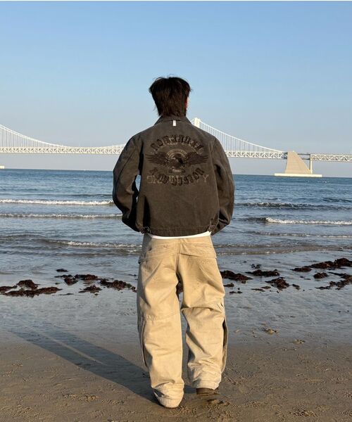 NOMANUAL（NOMANUAL）の「E.S WASHED WORK JACKET - WASHED BLACK（デニムジャケット・レディース・その他・LARGE/MEDIUM/X-LARGE）」の3枚目の写真